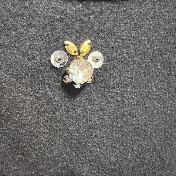 Disney Store Mickey Mouse Jeweled Lightweight Black Crew Neck Sweater Size XL - Picture 3 of 12